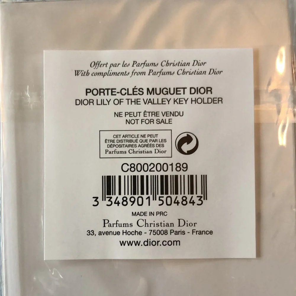 Dior Lily of the Valley Key Holder - Picture 4 of 8